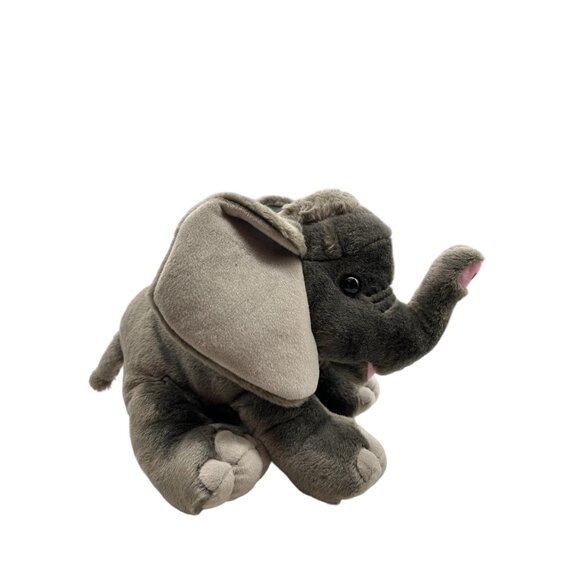 Wild Republic Elephant Realistic Gray Plush Stuffed Jungle Animal - Picture 4 of 11